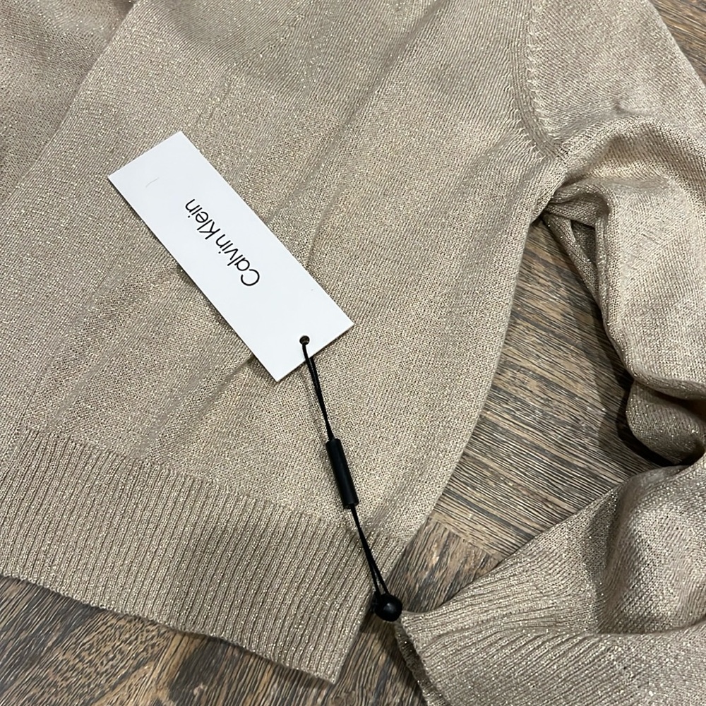 NWT Calvin Klein Women’s Top - Gold Shimmer - multiple sizes available